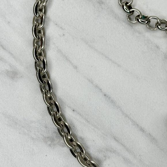 Minimalist Silver Chain Link Belt Y2K Simple Extra Small/Small (XS/S) ✨ - Picture 7 of 10